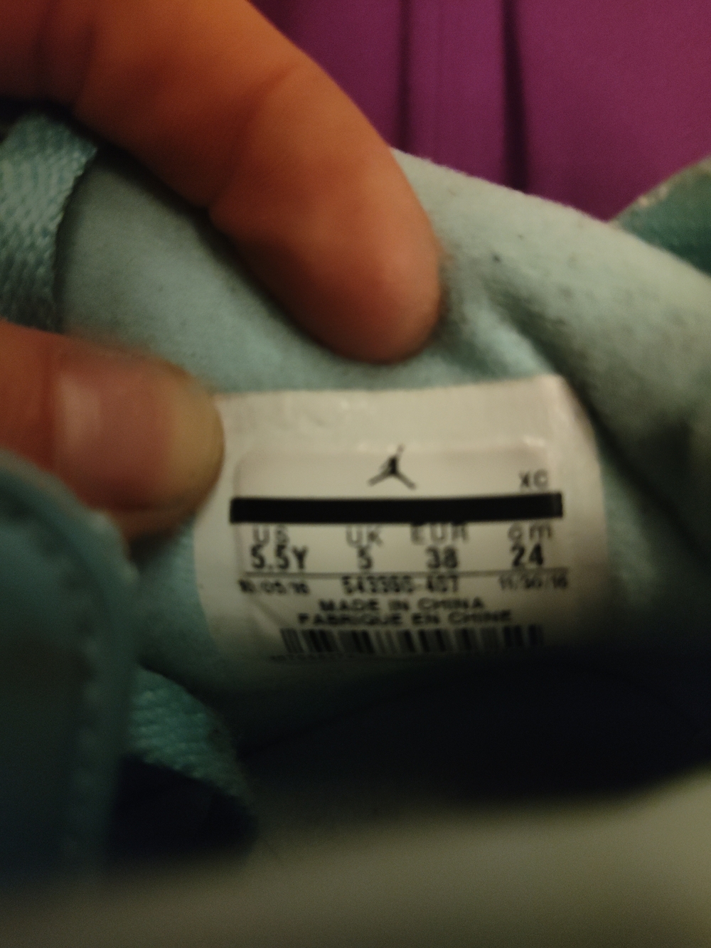 Jordan Youth Athletic Shoes Teal Mint